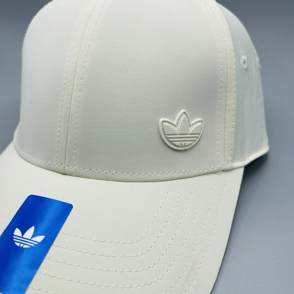 adidas Originals Women's Luna Structured Strapback Hat Cream Beige NWT